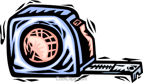 Tape Measure Royalty Free Vector Clip Art Illustration - Measurement (480x280)