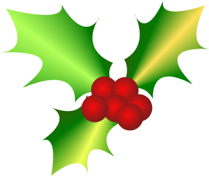 Thursday, December 17th At Noon - Holly And Ivy Clipart (400x300)