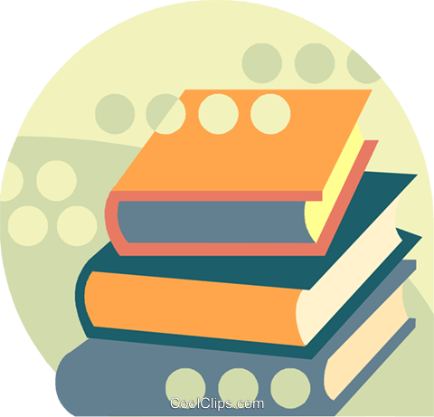 Stack Of Books Royalty Free Vector Clip Art Illustration - Görme Engelliler (480x461)
