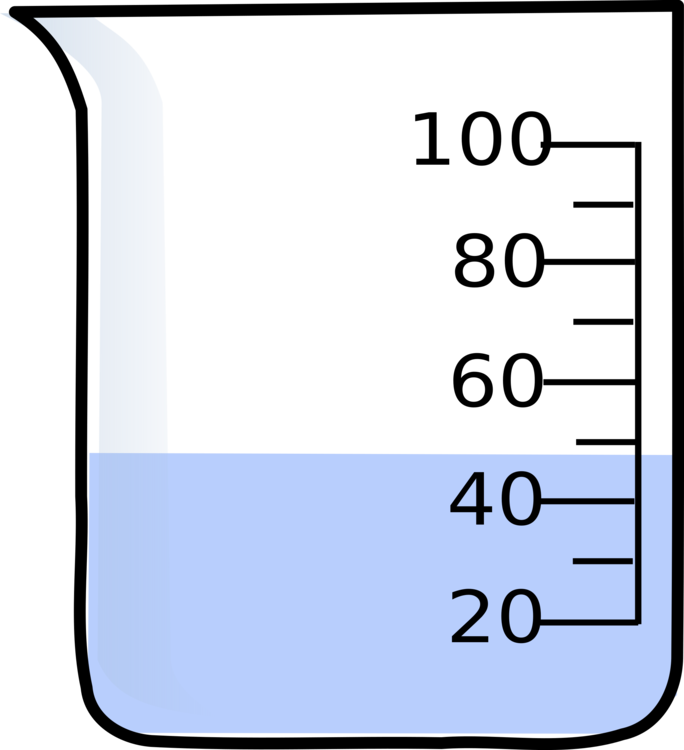 Drawing Measurement Liter Beaker Experiment - Measuring Jug Clipart (684x750)