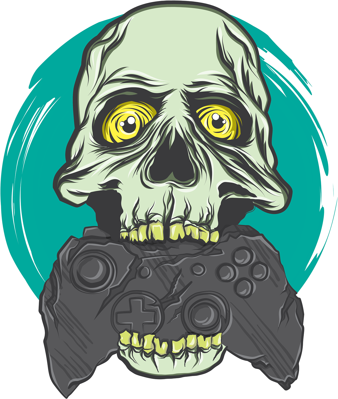 Clip Art Royalty Free Download Gamer Drawing Skull - Gamer (1400x1980)