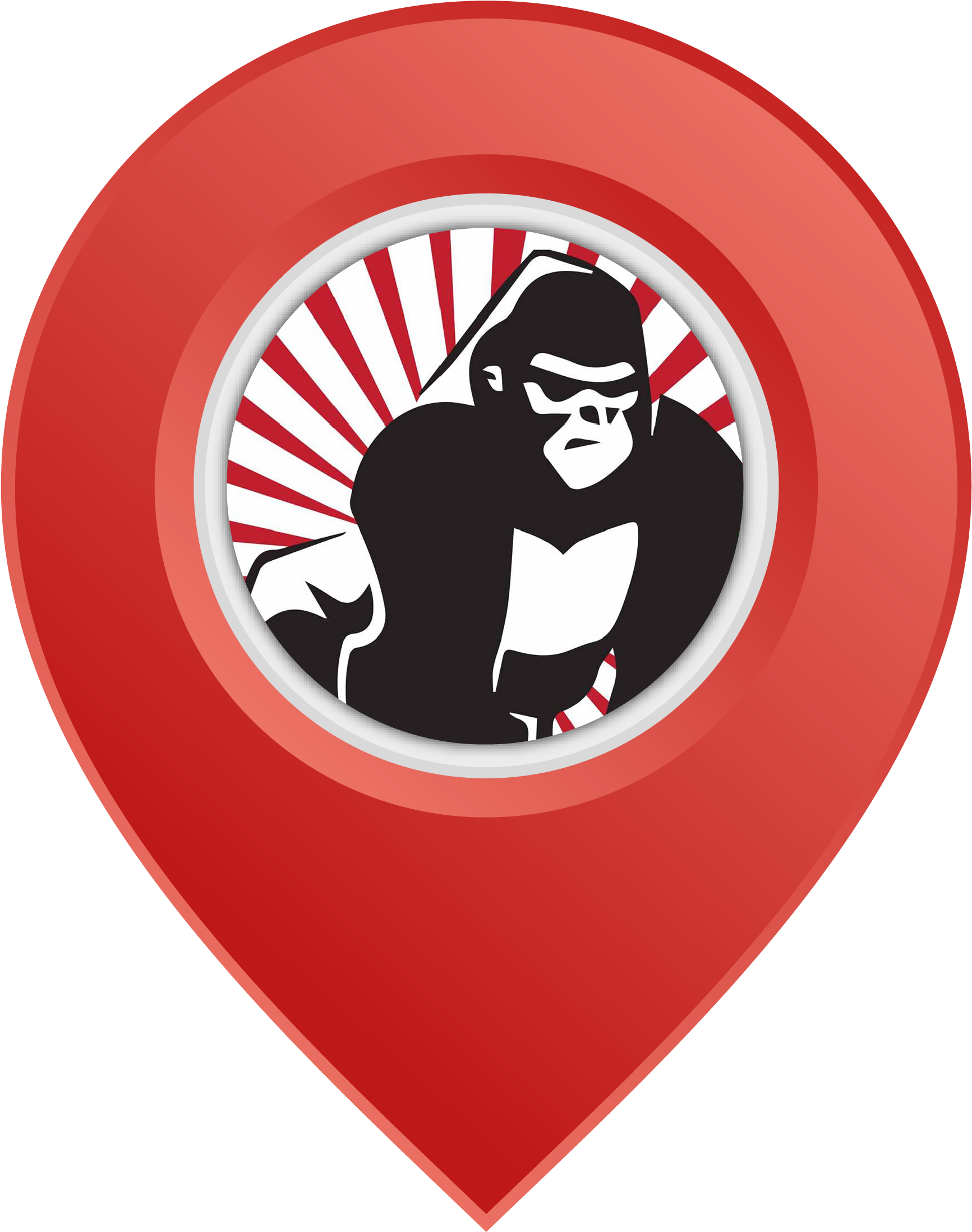 Clip Art Royalty Free Revolutionary Good Food Luncheonette - Gorilla (1732x2431)