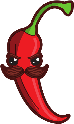 Banner Freeuse Library Spicy With Mustache Kawaii - Chilli With Mustache (550x550)