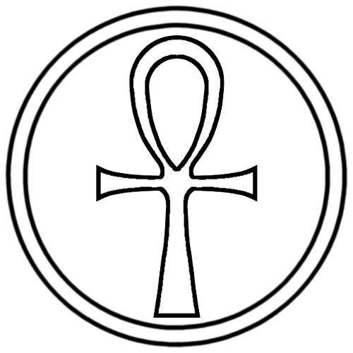 Png Free Library Ankh Drawing Transparent - Cross (500x500)