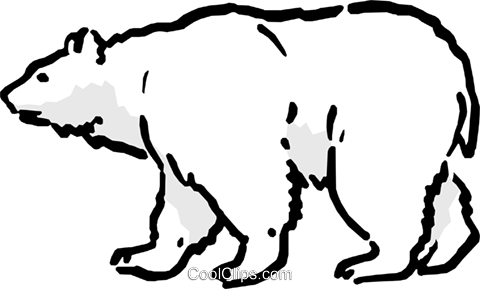 Polar Bear Royalty Free Vector Clip Art Illustration - My Arctic Animal Science Journal (480x289)
