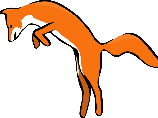 Arctic Fox Clipart Running - Custom Red Fox Throw Blanket (640x480)