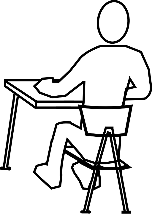 Vector Graphics Pixabay Download Free Images Chair - Draw A Person Sitting (512x720)