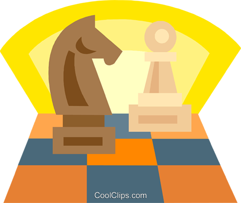 Chess Pieces, Knight, Pawn Royalty Free Vector Clip - Ajedrez De Los Mil Colores (480x403)