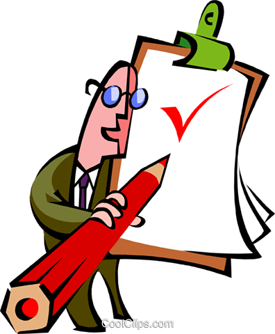 Checklist Royalty Free Vector Clip Art Illustration - 7 Commandments Of Customer Service (396x480)