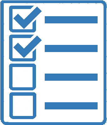Checklist Clipboard Form List Report - Checklist Icon Blue Png (400x400)