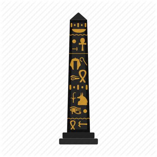 Pillar Drawing Egyptian Clipart Free - Egyptian Stone Pillar (512x512)