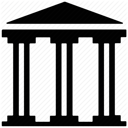Columns Clipart Pantheon - Court Building Png (512x512)