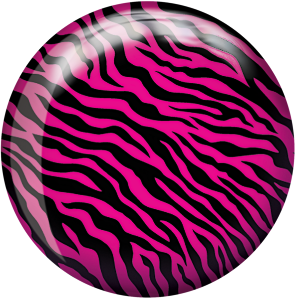 Brunswick Pink Zebra Glow Viz-a-ball Bowling Ball (600x600)