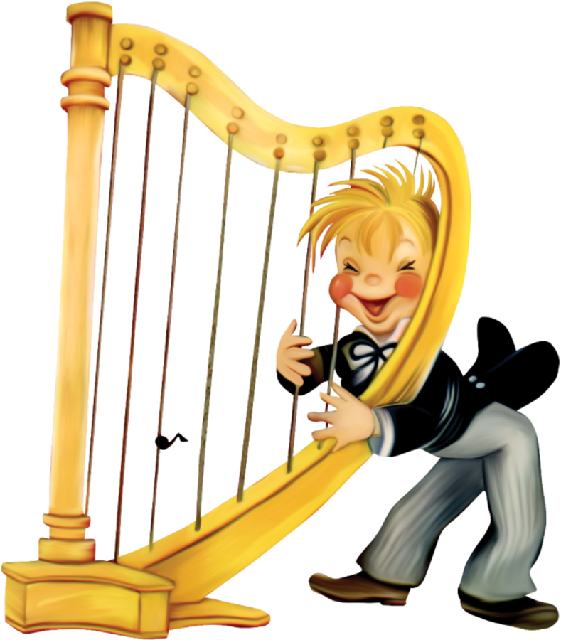 Bebe, Gifs, Clipart, Gif Animado, Música, Niños, Todo - Feliz Cumpleaños Con Arpa (800x913)