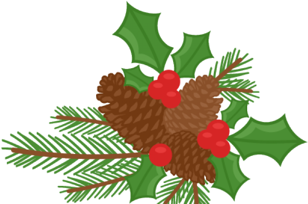 Holley Clipart Cute - Christmas Holly Berry Clip Art (640x480)