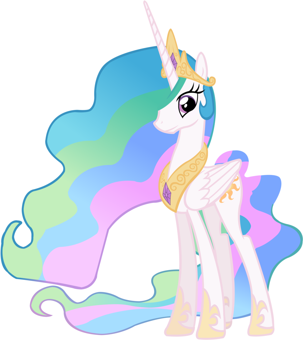 Svg Royalty Free Celestia Vector - Mlp Princess Celestia Vector (1280x1280)