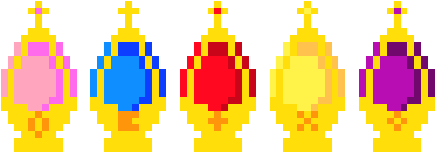 Soul Gems - Pixel Art (670x260)