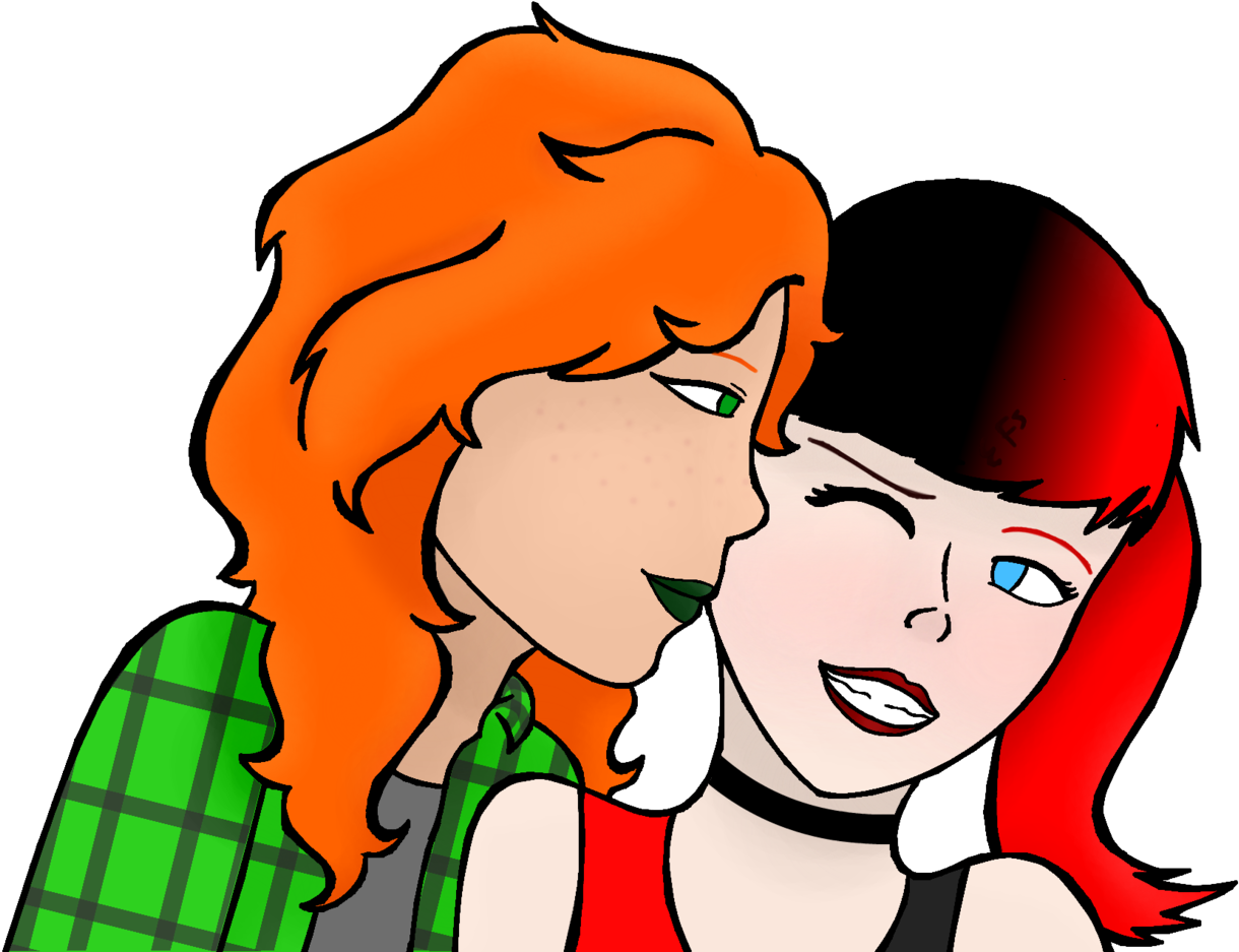 Ivy With Freckles - Cartoon (1280x996)