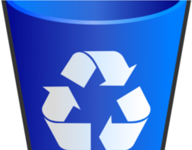 Trash Can Clipart Blue - Mighty Line Recyclebinb24 Recycle Container Here Sign (640x480)