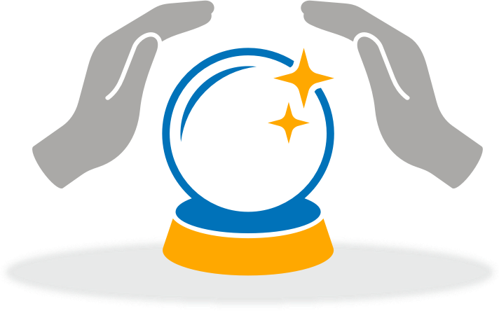 Focus On The Future - Fortune Teller Crystal Ball Icon (712x444)