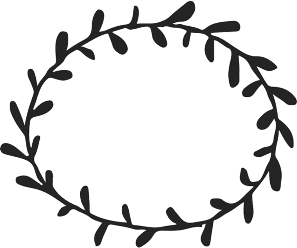 Border Frame Leaves Circle Round - Leaf Branch Clip Art (1024x1024)