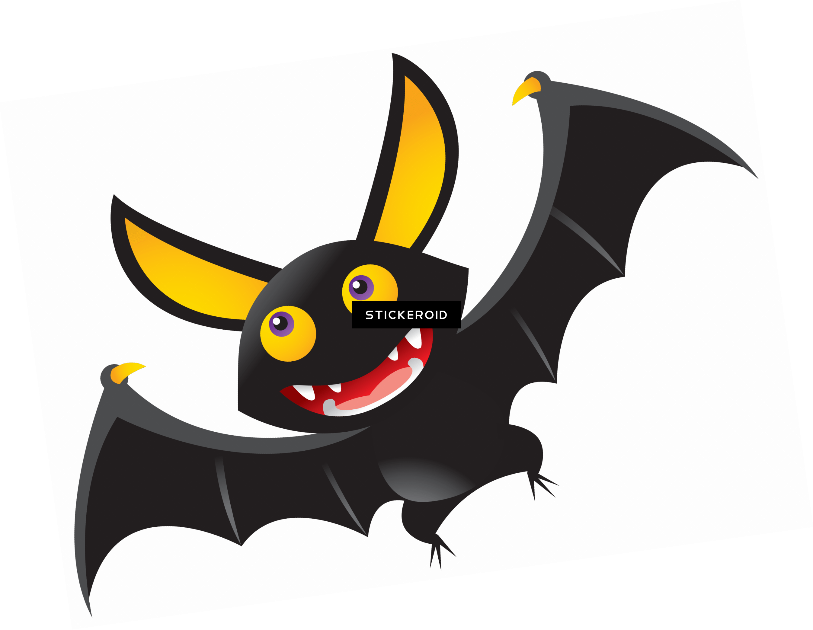Bat Illustration Halloween - Halloween Special Vampire T Shirts Basic Tees (2693x2087)