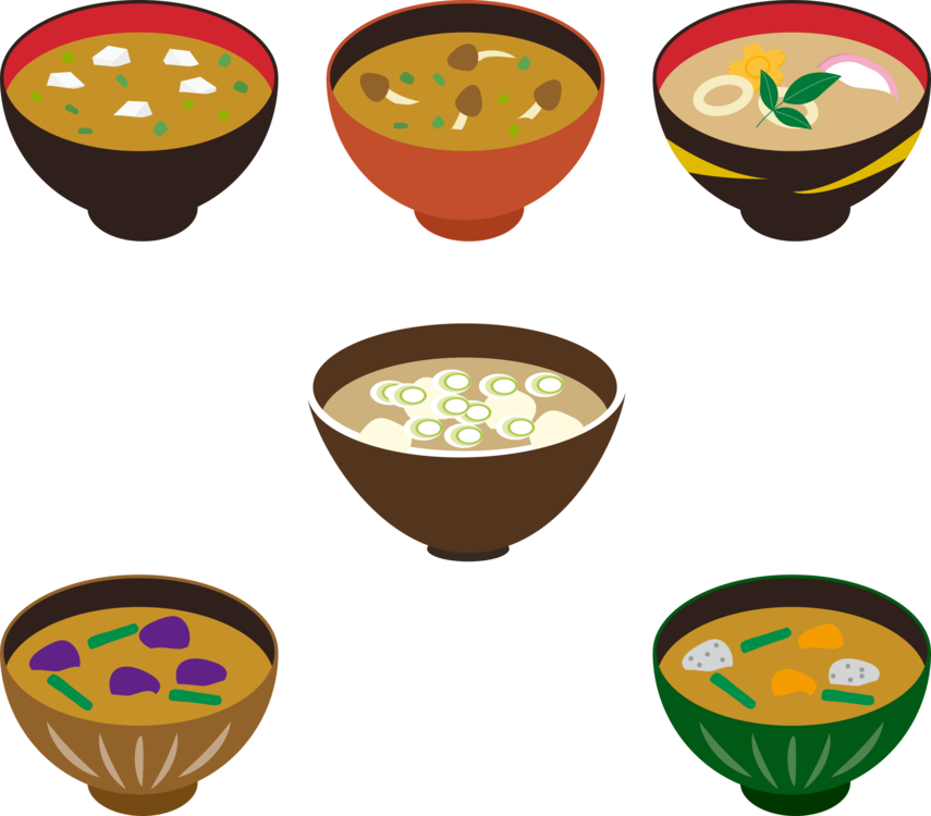 Miso Soup Japanese Cuisine - Miso Soup (855x750)