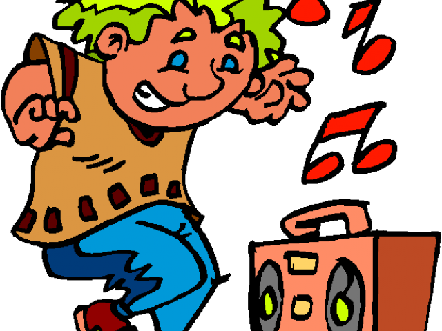 Singing Clipart Music Practice - Listening To Loud Music Clipart (640x480)
