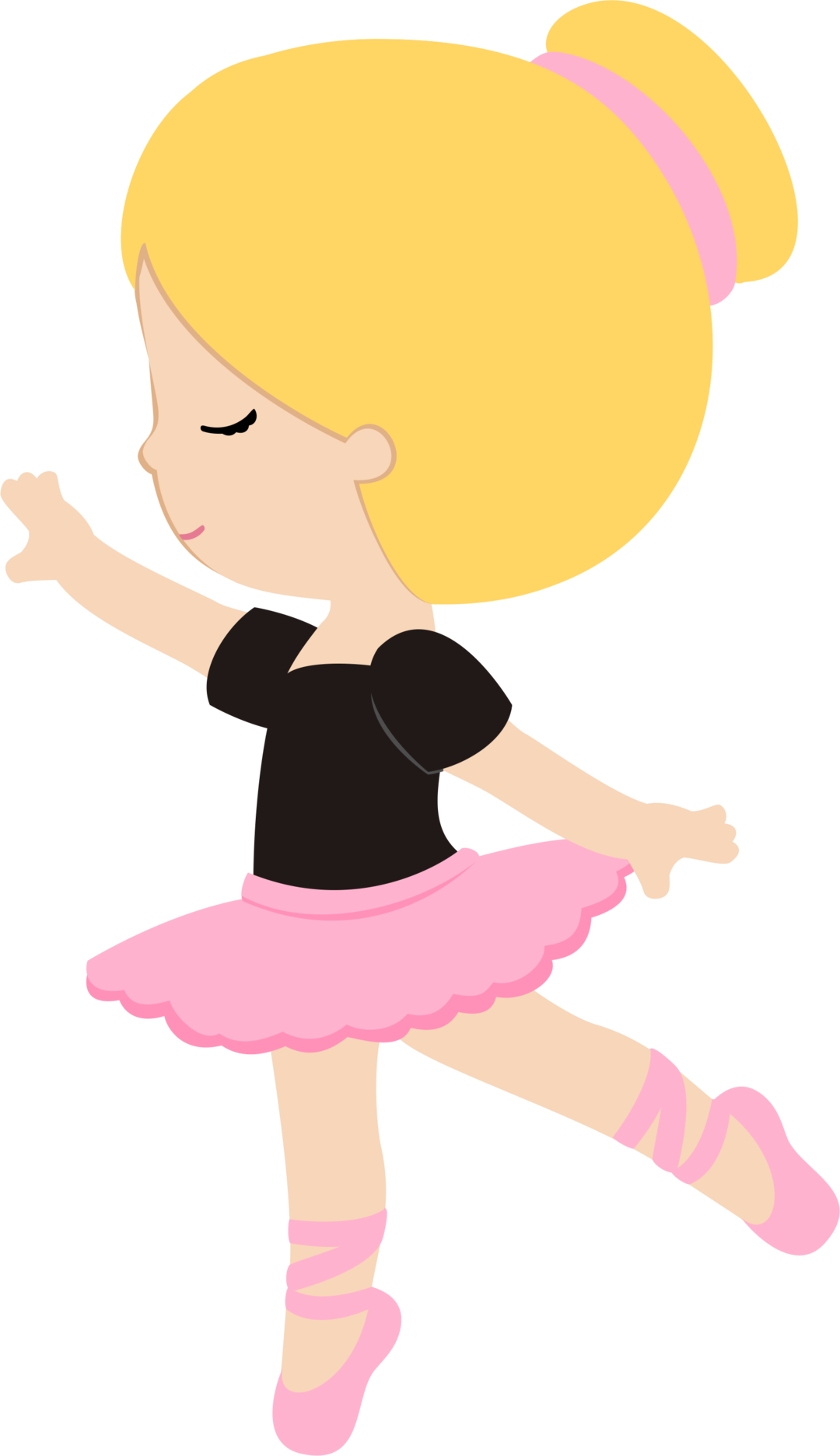 Dancing Clipart Bale - Caricatura Bailarina De Ballet (1080x1873)