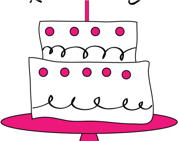 Happy Birthday Clipart Girly - Girly Birthday Cake Clipart (640x480)