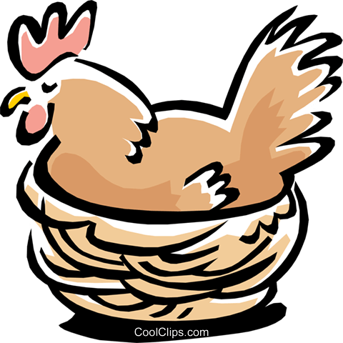 Bird Hen Royalty Free Vector Clip Art Illustration - Things Beginning With The Letter H (480x480)