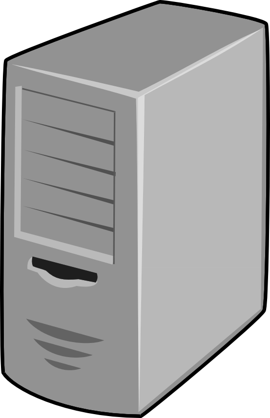 Application Server Clipart - Network Symbol For Server (555x858)