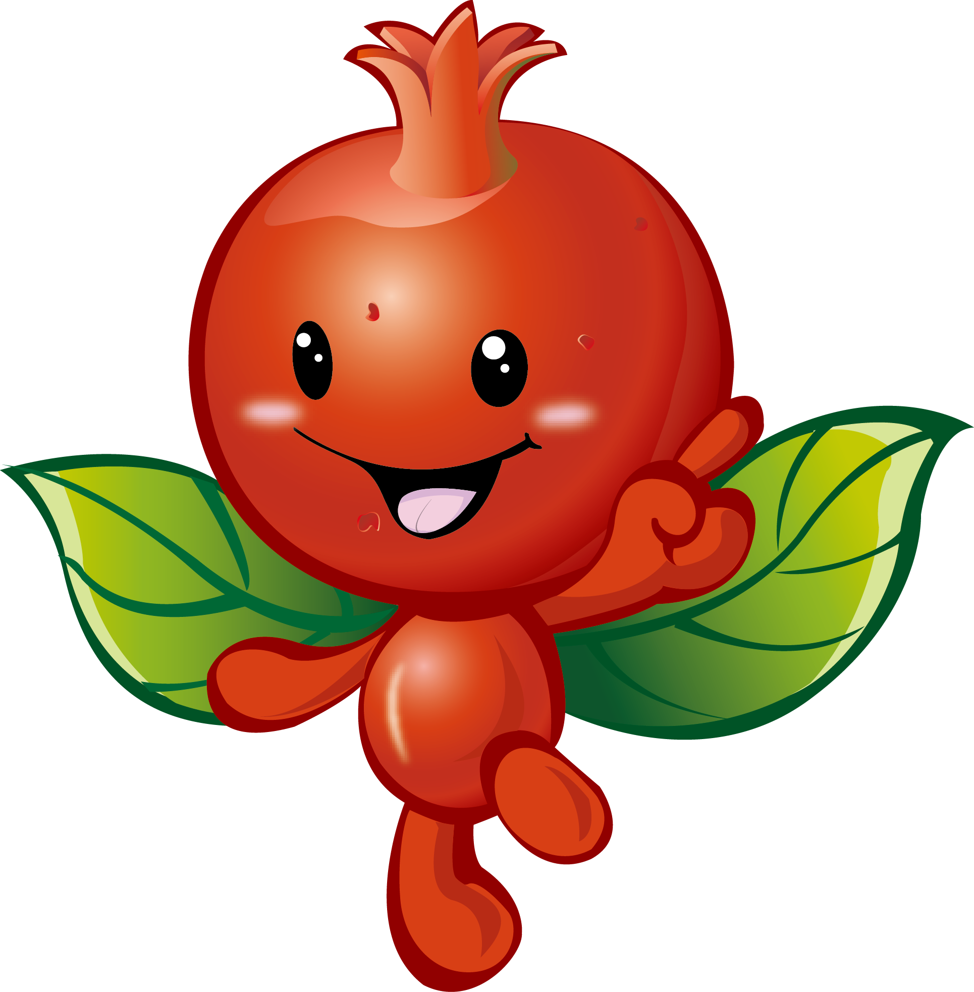Fruit Computer Cartoon Transprent Png Free Download - Anar Fruit Cartoon Png (1930x1965)