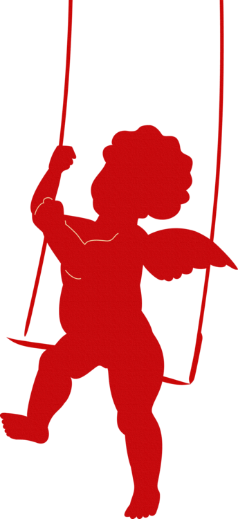 Cupids Silhouettes - Vinilos En Tapa De Luz (344x750)