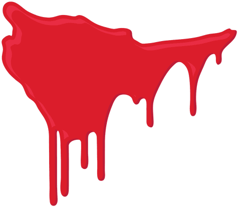 Blood Splatter Dripping By Vexel - Blood Drip Vector Png (512x512)