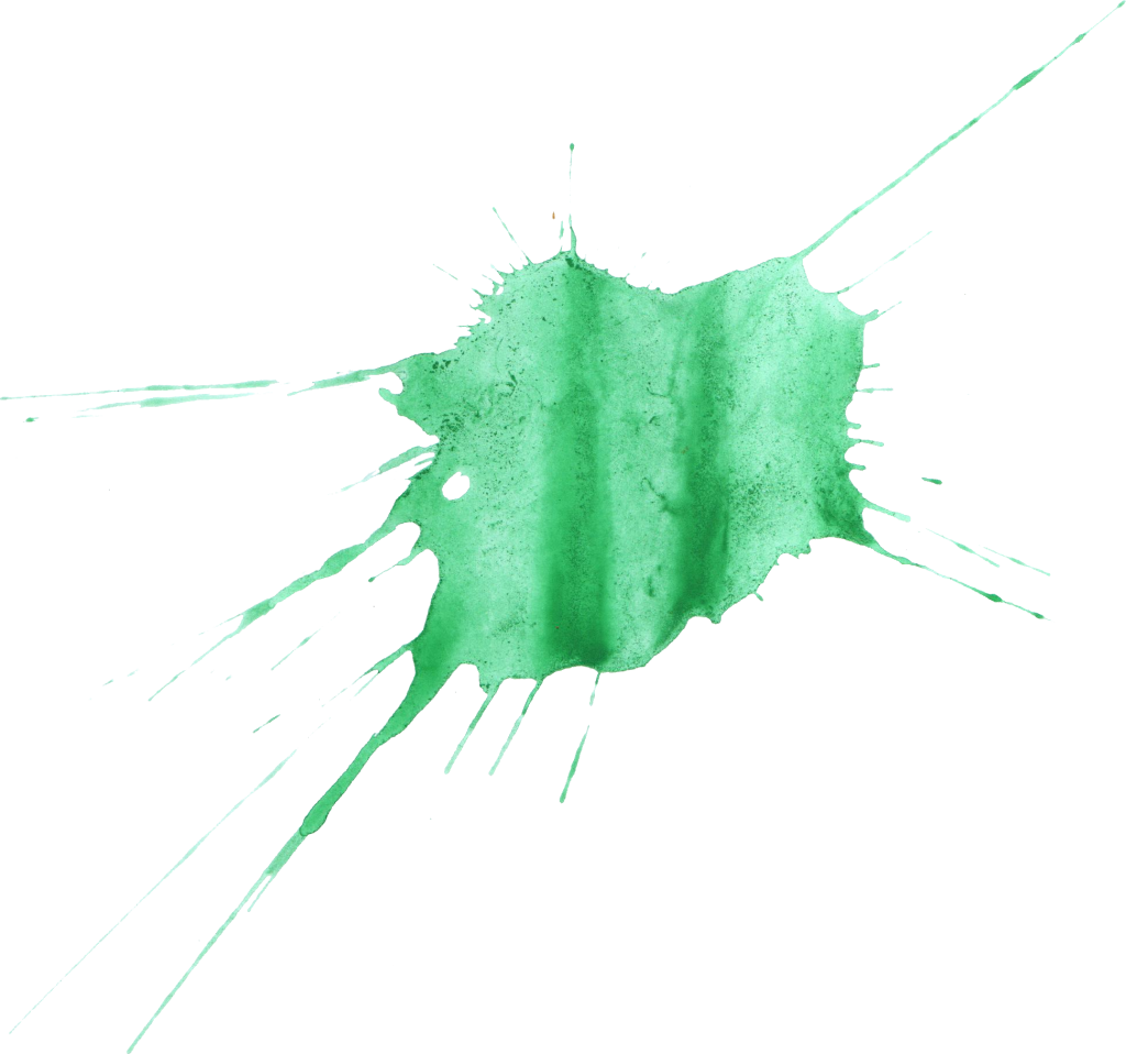 Green Splatter Png Download - Watercolor Painting (1024x958)