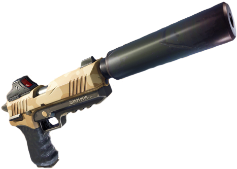 Legendary Scar Png - Fortnite Silenced Pistol Png (516x344)