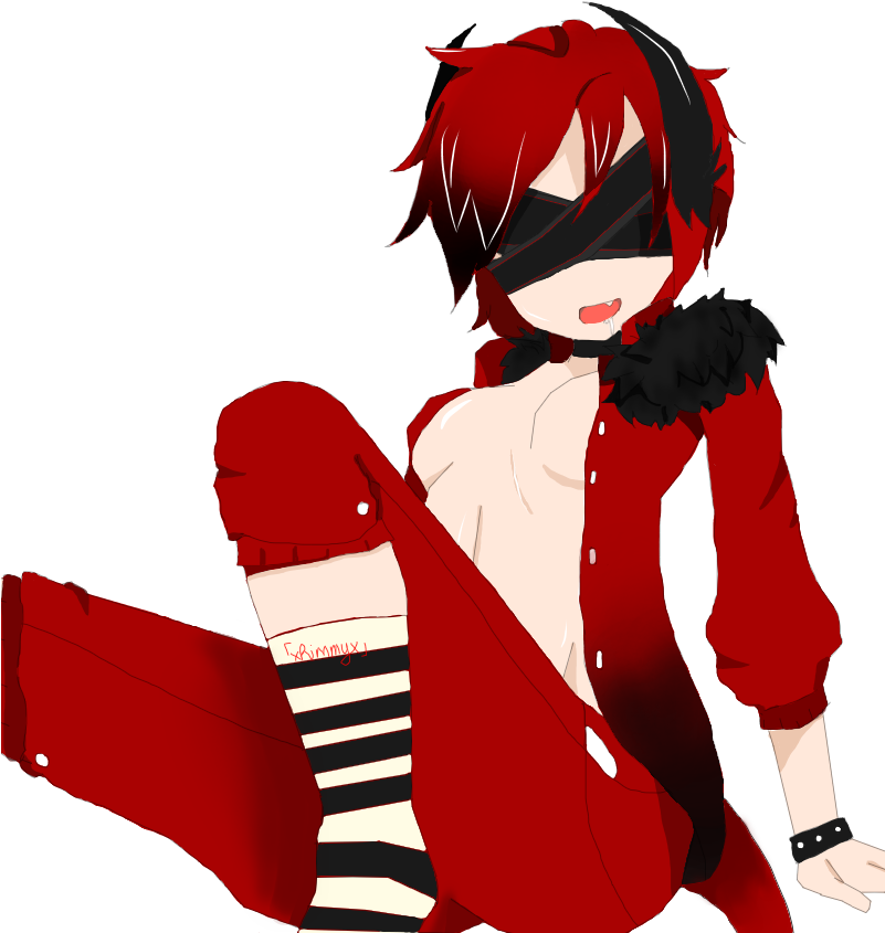 Kenuro's Demon Jacket - Cartoon (800x900)