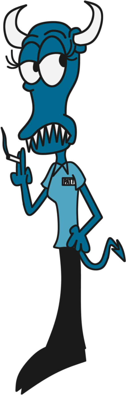 Patty Is A Demon Who Was So Lazy In Hell, She Was Stripped - Patty (766x1753)