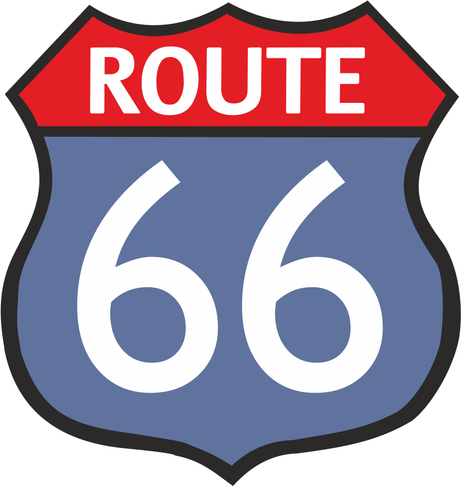 Route - Clipart Route 66 (1080x1080)