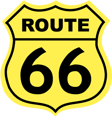 Route - Route 66 Logo Png (409x427)