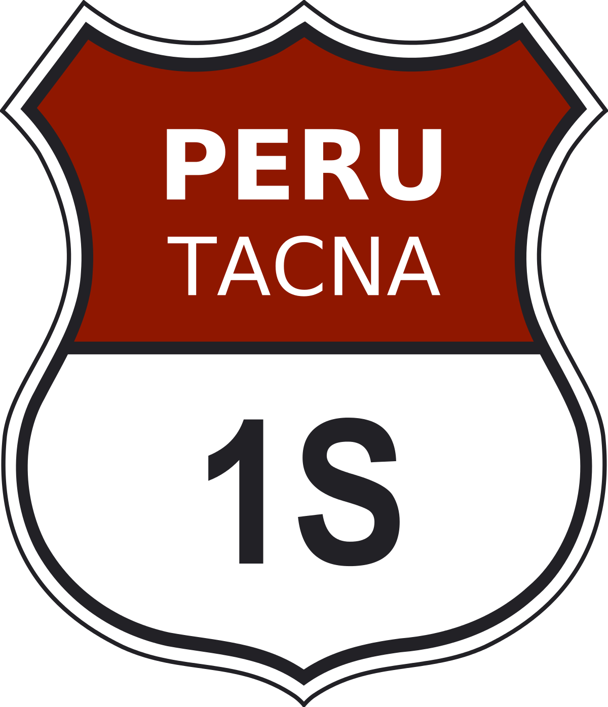 Pe-1n Route Sign - Pan American Highway Sign (1200x1395)