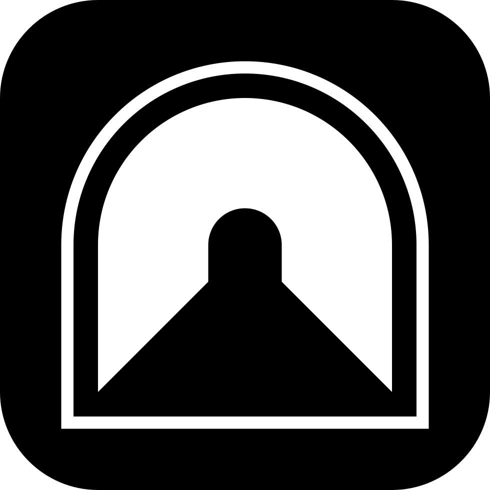 Pathway Clipart Long Path - Tunnel Icon Png (980x980)