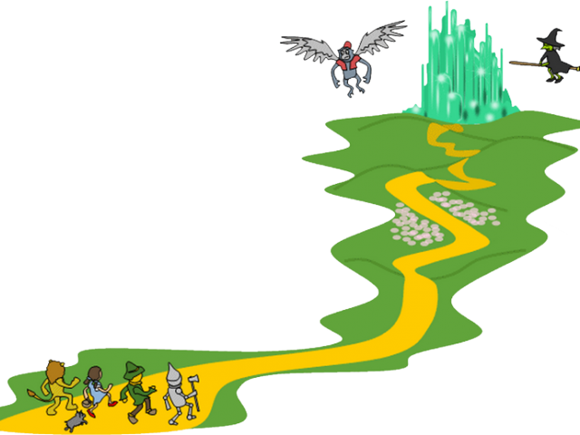 Clipart Path Winding Dirt Picturesque Zig Www Picturesboss - Wizard Of Oz Png (640x480)