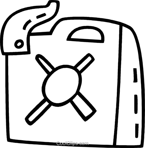 Gas Can Royalty Free Vector Clip Art Illustration - Cruz De Malta Bomberos (470x480)