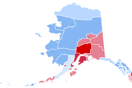Graphic Transparent Alaska Vector Pfd - Alaska County Election Results (450x300)