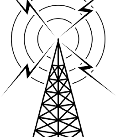 Antenna Clipart Electric Tower - Old Radio Tower Clipart - (640x480) Png  Clipart Download