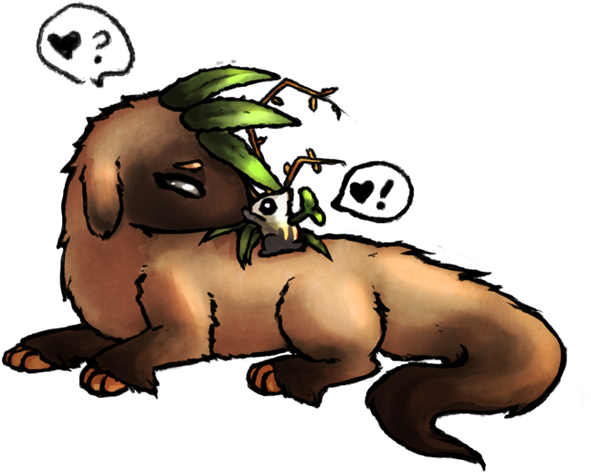 Clipart Royalty Free Stock Esk Leslie Meets Sprout - Cartoon (750x601)