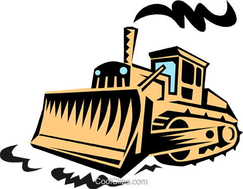 Heavy Royalty Free Vector Clip Art Illustration - Baumaschinen Clipart (480x372)