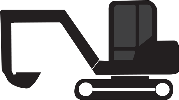 Excavator Clipart Icon - Illustration (860x508)